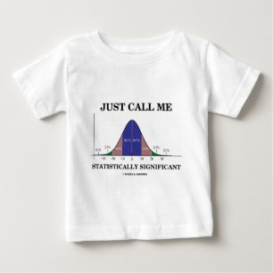 Camiseta Para Bebê Apenas chame-me estatìstica significativo