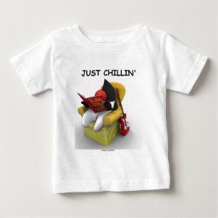 Camiseta Para Bebê Apenas Chillin (duque Mascote Caráter de Java)
