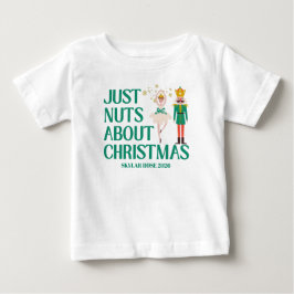 Camiseta Para Bebê Apenas Louca por Natal Fada do Quebra-Nozes 