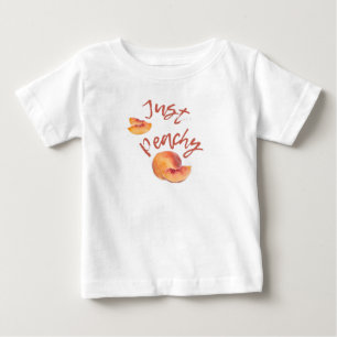 Camiseta Para Bebê Apenas Peachy