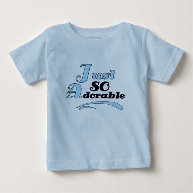 Camiseta Para Bebê Apenas tão adorável (Frente)
