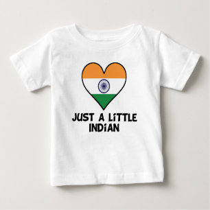 Camiseta Para Bebê Apenas um indiano pequeno