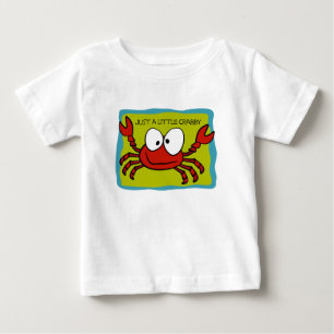 Camiseta Para Bebê Apenas um t-shirt Crabby pequeno dos miúdos