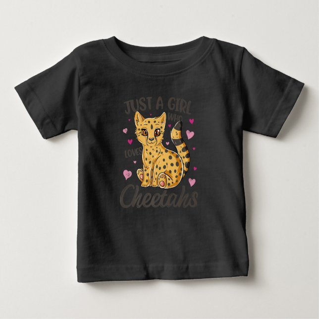 Camiseta Para Bebê apenas uma garota que ama chita | presente de chit (Frente)