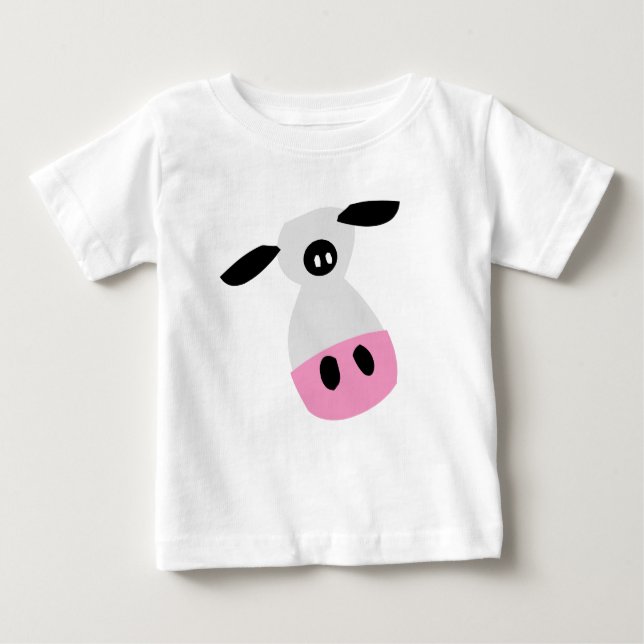 Camiseta Para Bebê Apenas uma vaca (Frente)