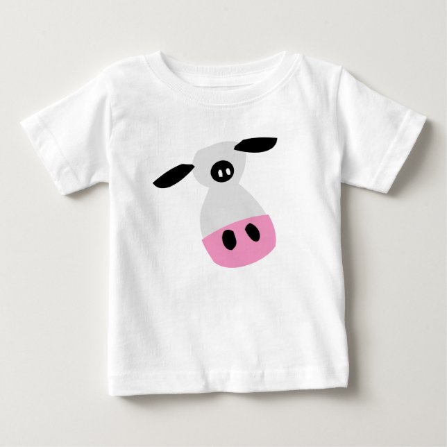 Camiseta Para Bebê Apenas uma vaca (Frente)