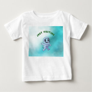 Camiseta Para Bebê Apenas Visitando