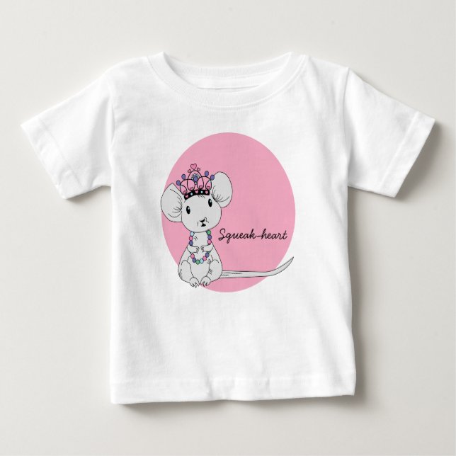 Camiseta Para Bebê Aperte o mouse (Frente)
