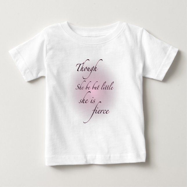 Camiseta Para Bebê Apesar De Ser Pouco, Ela É Imersa (Frente)