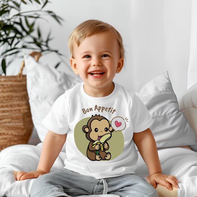 Camiseta Para Bebê Apetite bônico (Criador carregado)