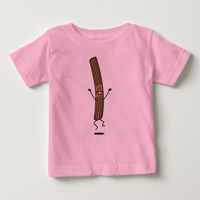 Camiseta Para Bebê Aplausos Jumping Churro (Frente)