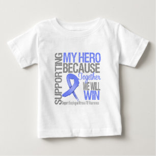 Camiseta Para Bebê Apoiando meu herói - atresia esofágica