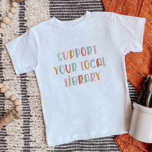 Camiseta Para Bebê Apoie Sua Biblioteca Local