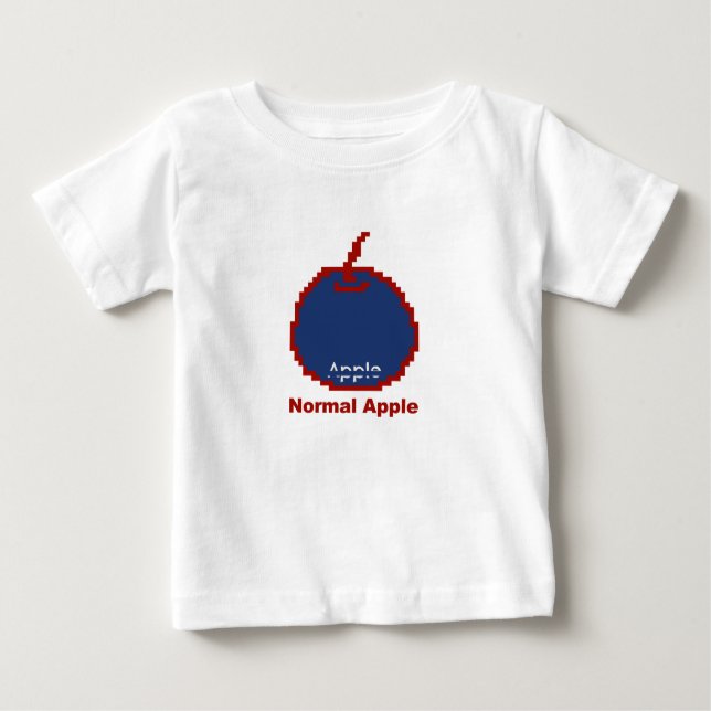 Camiseta Para Bebê Apple digital (Frente)