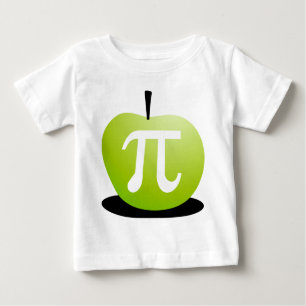 Camiseta Para Bebê Apple Pi