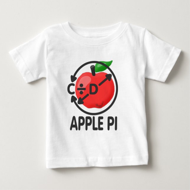 Camiseta Para Bebê Apple Pi (Frente)