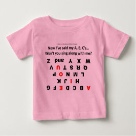 Camiseta Para Bebê Aprendendo meu ABC (U.A. Pequeno Gênio) - (Revisto