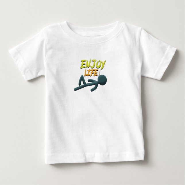 Camiseta Para Bebê Aproveite a vida (Frente)
