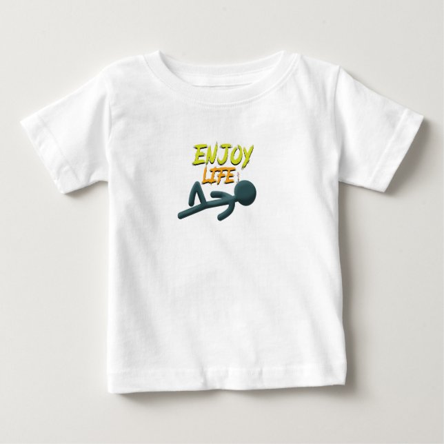 Camiseta Para Bebê Aproveite a vida (Frente)