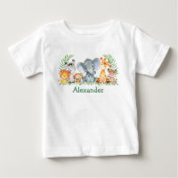 Aquarela Safari Bebês Elefante