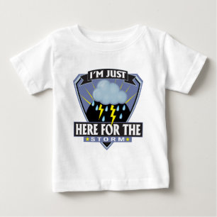 Camiseta Para Bebê Aqui para a tempestade