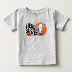 Camiseta Para Bebê Aqui para os Boos   Beba e coloque seu Spook em ci