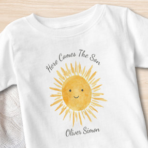 Camiseta Para Bebê Aqui Vem O Filho