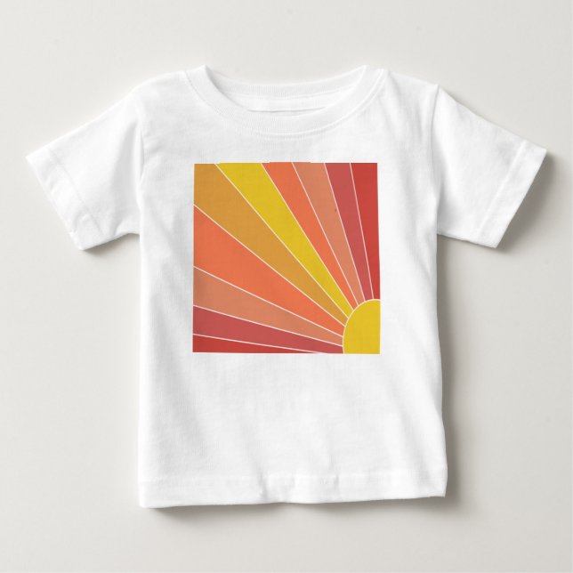 Camiseta Para Bebê Aqui Vem o Sol (Frente)