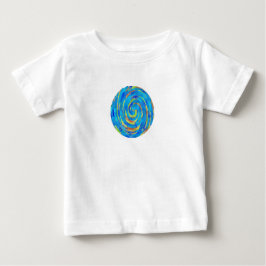 Camiseta Para Bebê arado azul