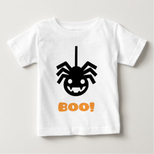 Camiseta Para Bebê Aranha do Dia das Bruxas