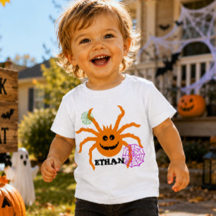 Camiseta Para Bebê Aranha Engraçada Halloween 2026personalizado para
