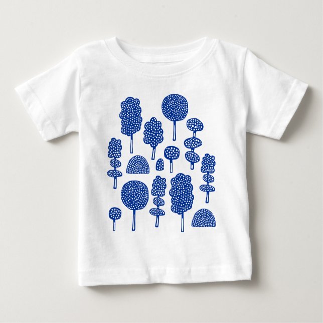 Camiseta Para Bebê Arboretum 230715 - Marinho Azul (Frente)
