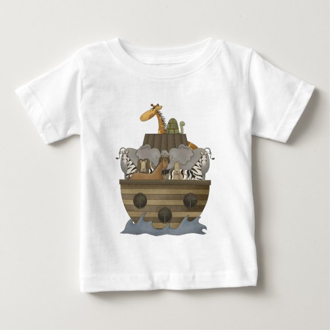 Camiseta Para Bebê Arca de Noah (Frente)