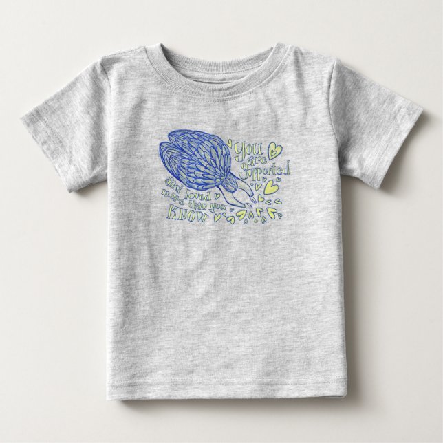 Camiseta Para Bebê Archangel Michael Love & Support Custom Shirts (Frente)
