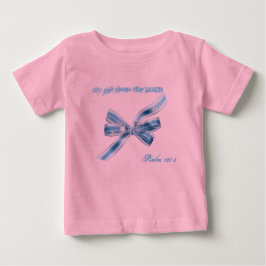 Camiseta Para Bebê Arco Azul Tutu Bodyfato