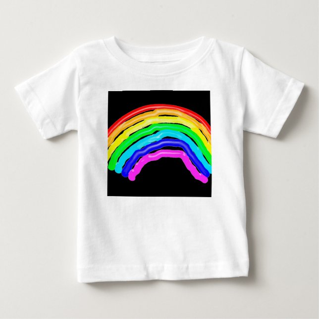 Camiseta Para Bebê Arco-íris (Frente)