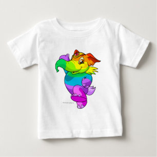 Camiseta Para Bebê Arco-íris de Elephante