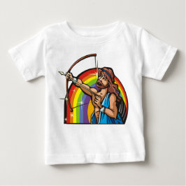 Camiseta Para Bebê Arco-íris dos anos 80 com Sagittarius Archer
