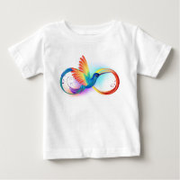 Arco-íris Hummingbird com símbolo Infinito