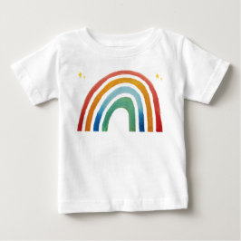 Camiseta Para Bebê Arco-íris Mágico