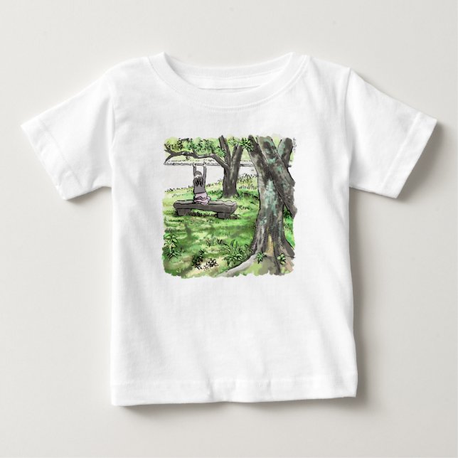 Camiseta Para Bebê arco-íris secundário (Frente)