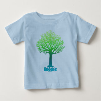 Camiseta Para Bebê Arco-íris verde Árvore Hugger