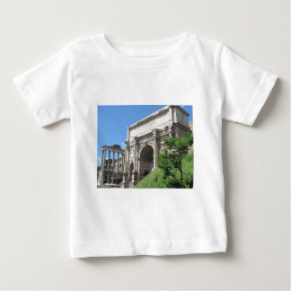 Camiseta Para Bebê Arco romano do fórum de Titus - Roma, Italia