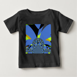 Camiseta Para Bebê Arcos legal com Esferas Fractais Design de Arte