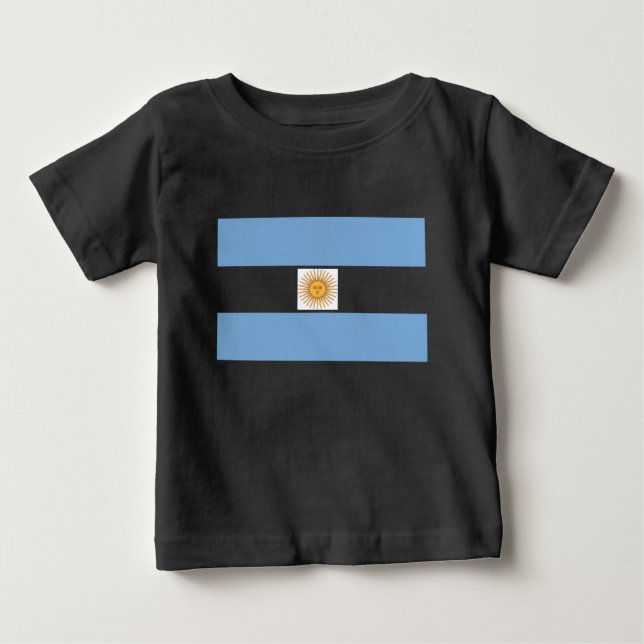 Camiseta Para Bebê Argentina (Frente)
