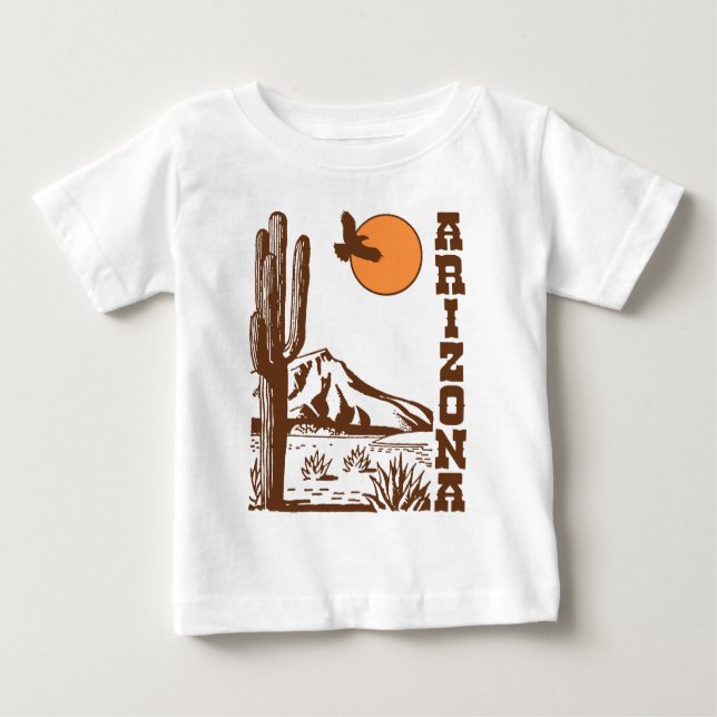 Camiseta Para Bebê Arizona (Frente)