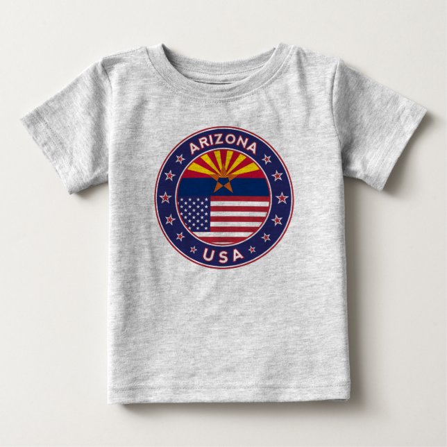 Camiseta Para Bebê Arizona (Frente)