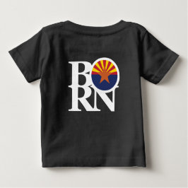 Camiseta Para Bebê Arizona do nascer (impressão traseiro)