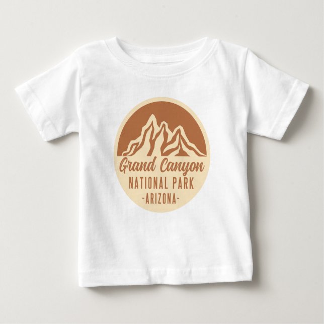 Camiseta Para Bebê Arizona do Parque Nacional Grand Canyon (Frente)