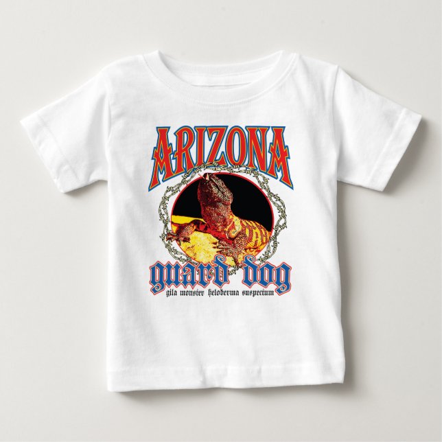 Camiseta Para Bebê Arizona Gila Monster (Frente)